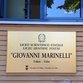 Targa del Liceo Marinelli di Udine
